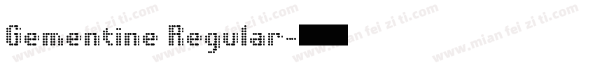 Gementine Regular字体转换